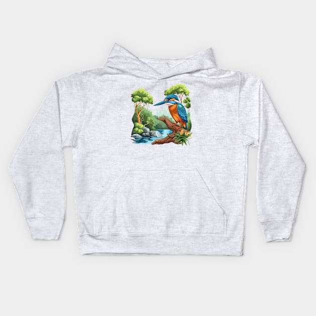 Kingfisher Kids Hoodie by zooleisurelife